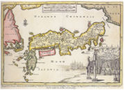 Karte Japans von 1707