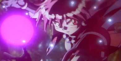 Lina feuert einen Dragon Slave ab